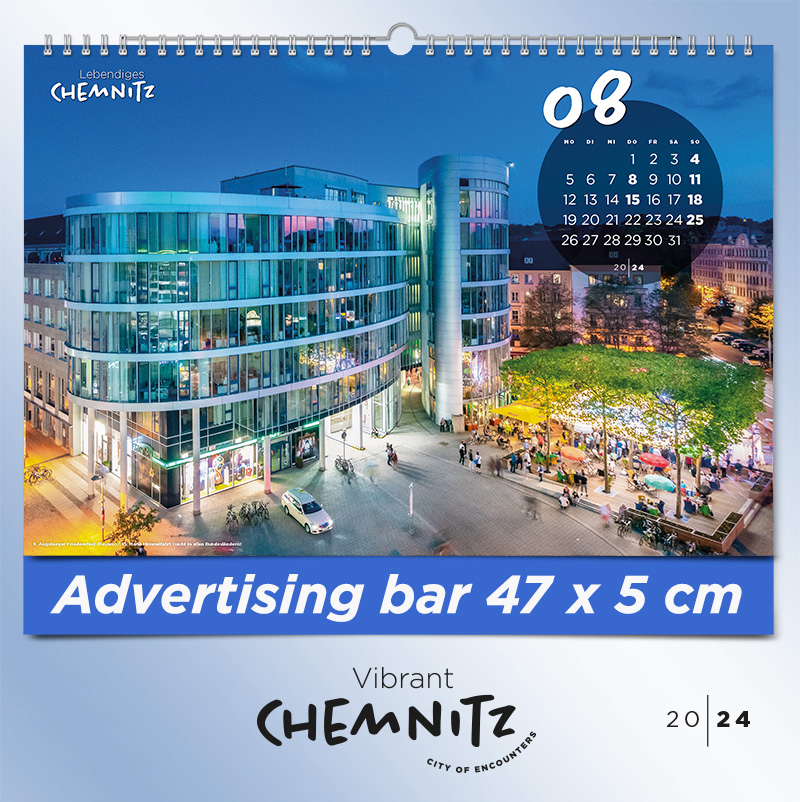 August - Wall Calendar 2024 - "Vibrant Chemnitz - City of Encounters"
