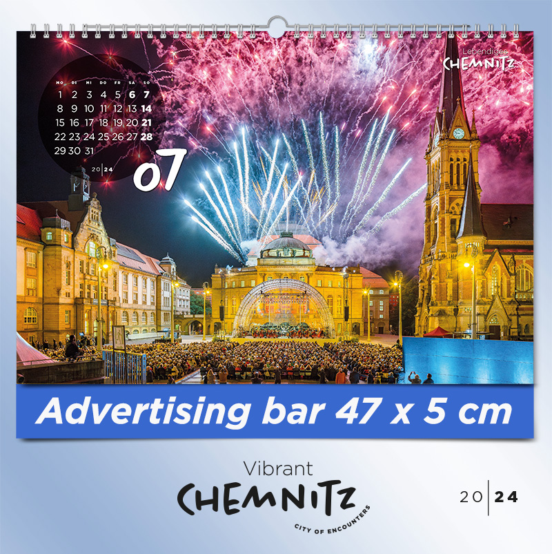 July - Wall Calendar 2024 - "Vibrant Chemnitz - City of Encounters"
