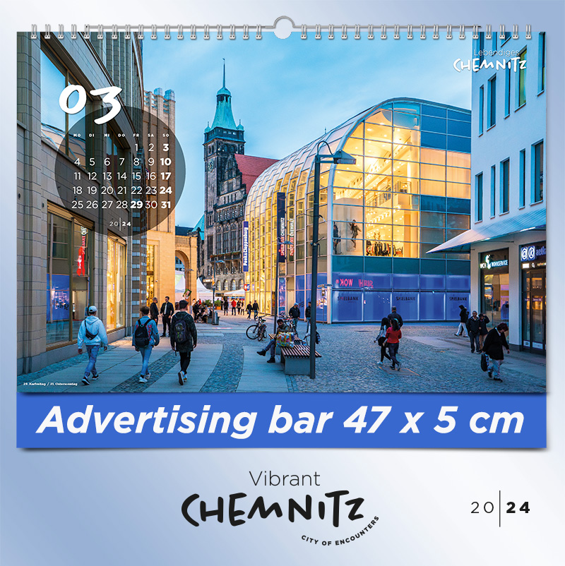 March - Wall Calendar 2024 - "Vibrant Chemnitz - City of Encounters"