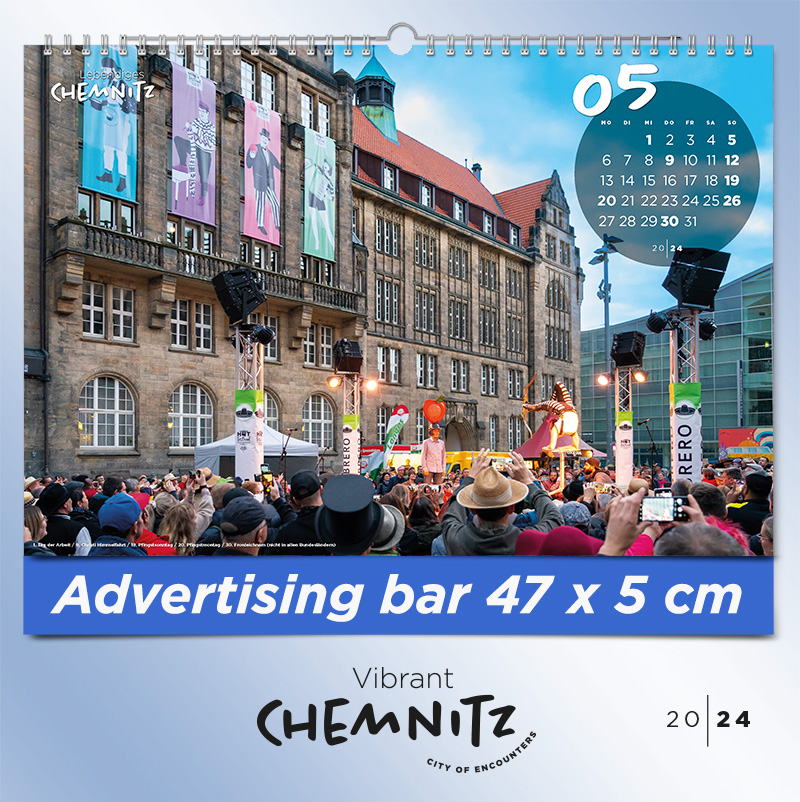 May - Wall Calendar 2024 - "Vibrant Chemnitz - City of Encounters"