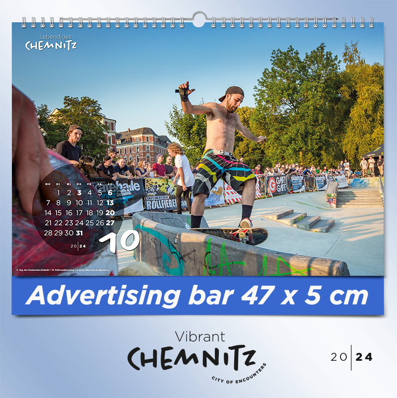 October - Wall Calendar 2024 - "Vibrant Chemnitz - City of Encounters"