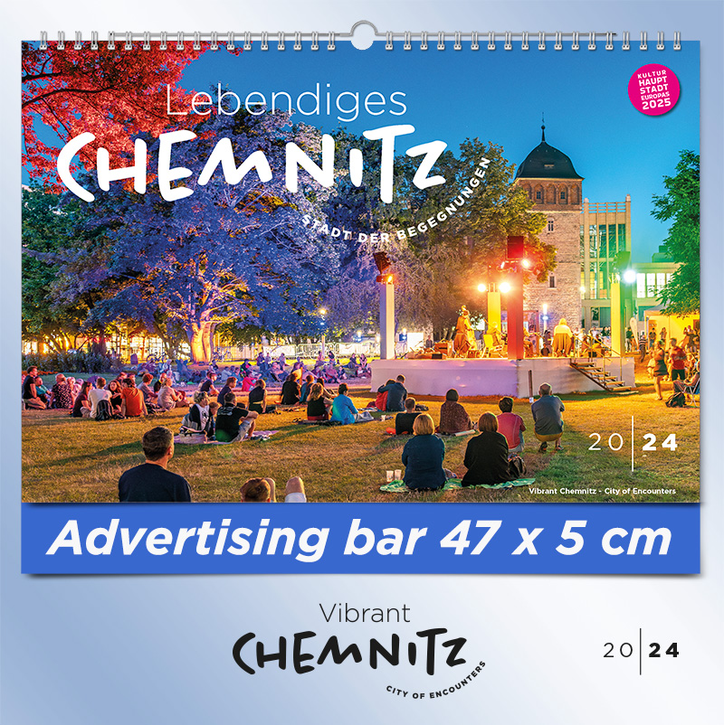 Title page - Wall Calendar 2024 - "Vibrant Chemnitz - City of Encounters"