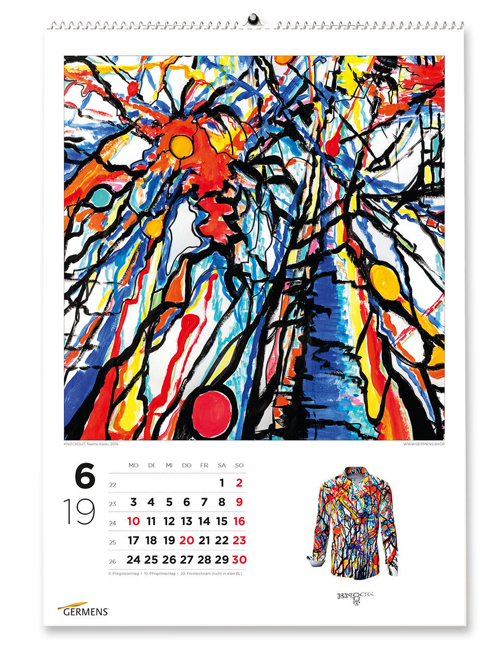 GERMENS art calendar - Juni 2019 - Langarmhemd KNOCKOUT