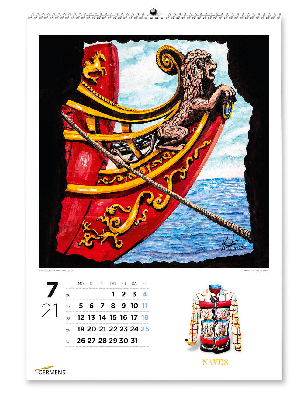 GERMENS art calendar - Juli 2021 - Langarmhemd NAVES