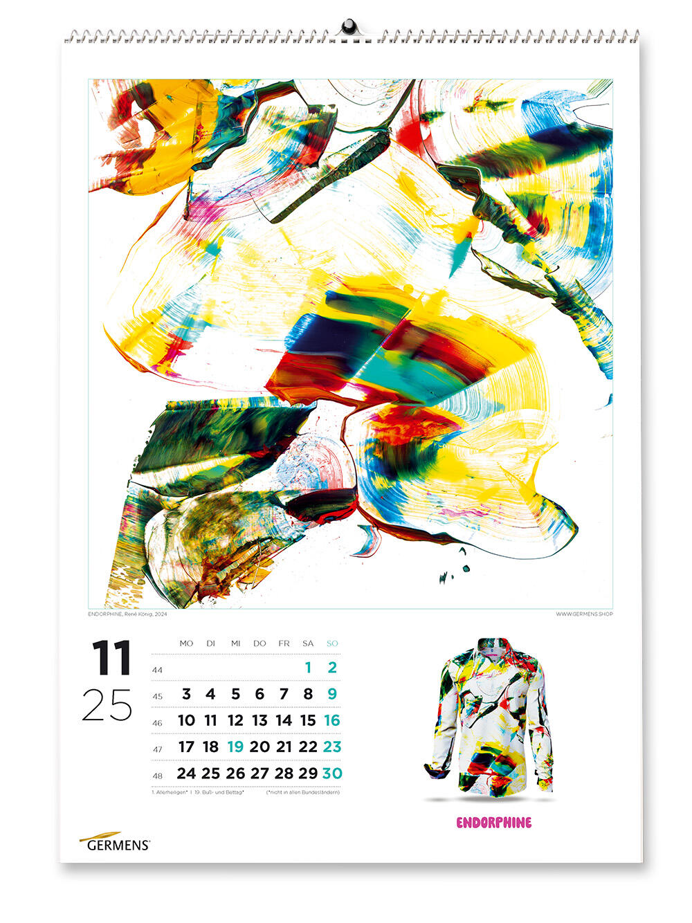 GERMENS art calendar - November 2025 - Langarmhemd ENDORPHINE