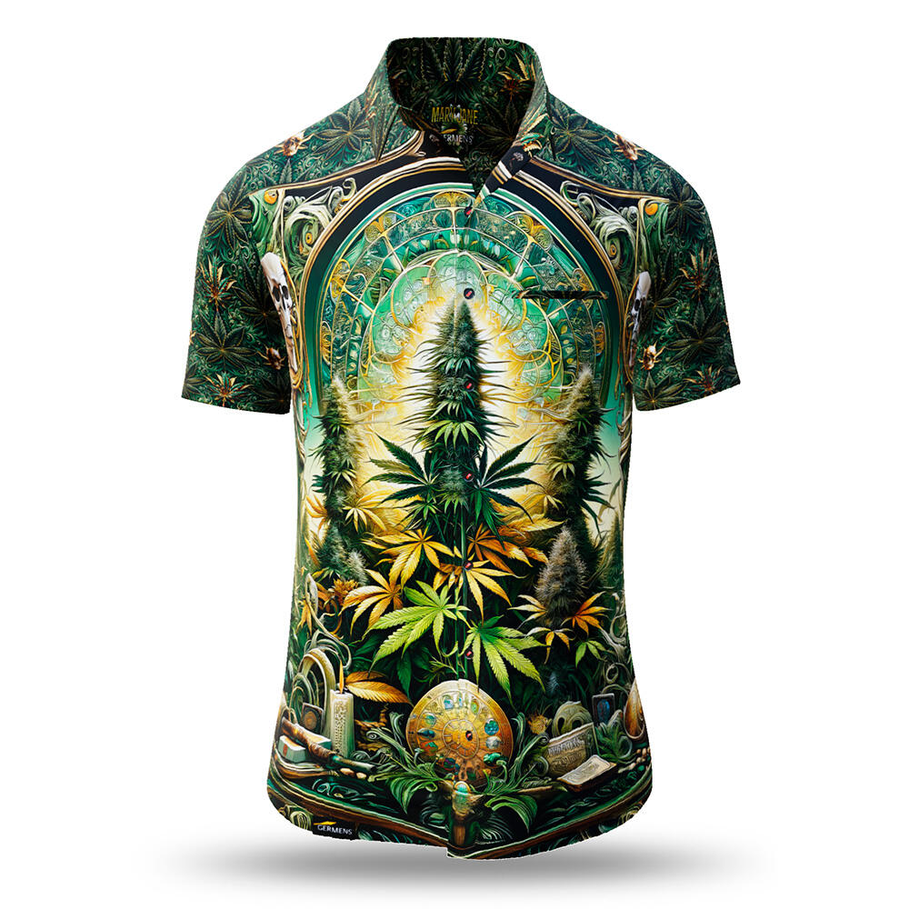 Sommerhemd Herren MARY JANE GERMENS Cannabis Collection