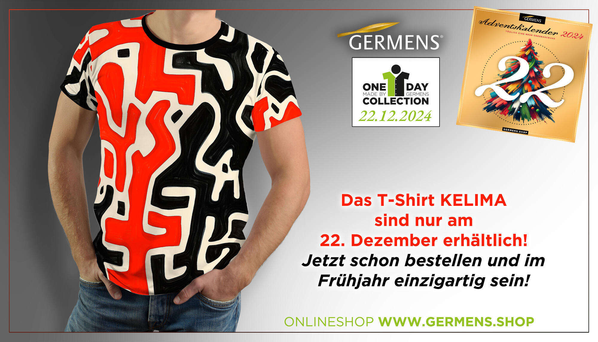 T-Shirt KELIMA ist nur am 22.12.2024 bestellbar