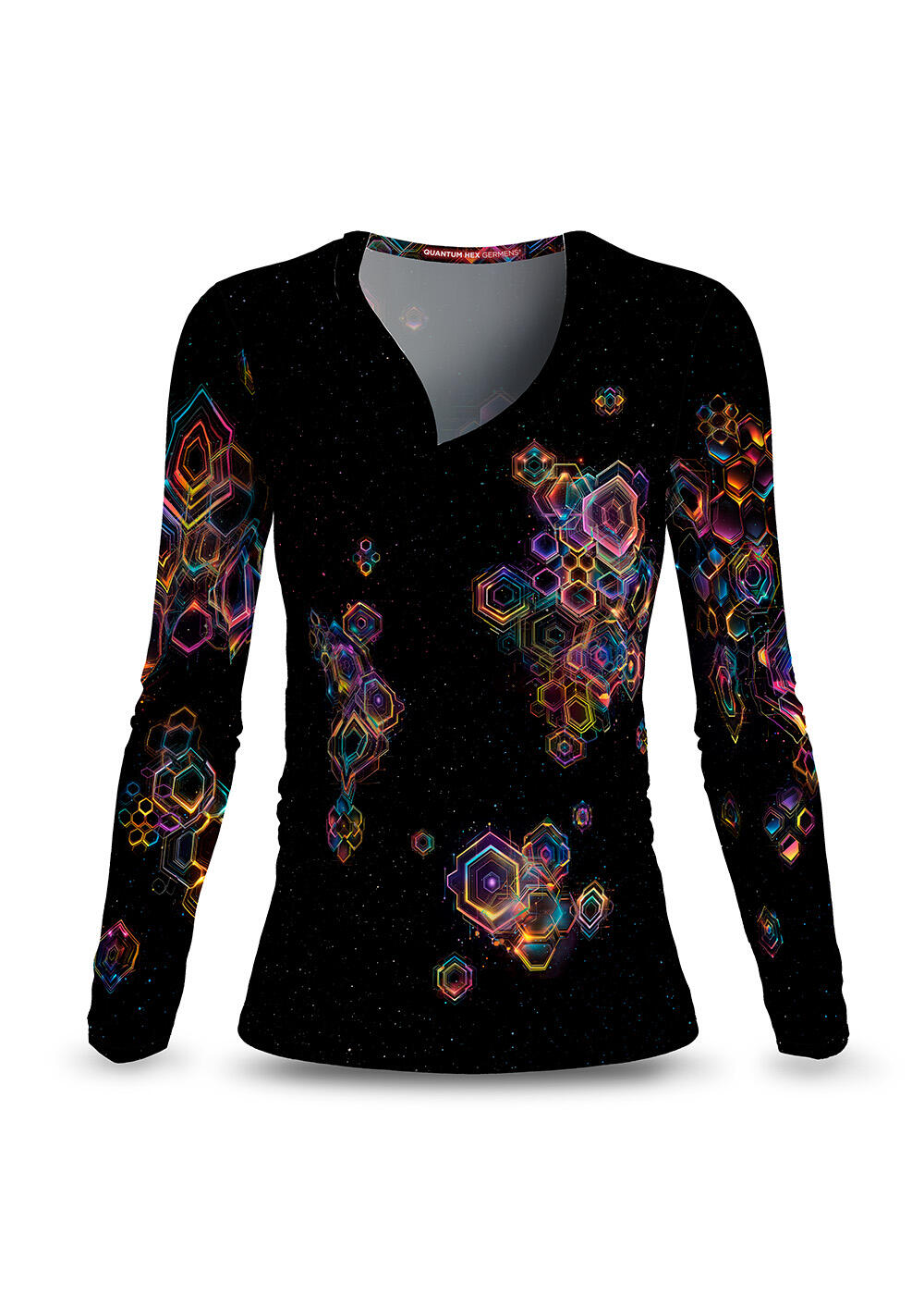 cooles Langarmshirt Damen QUANTUM HEX von GERMENS artfashion 