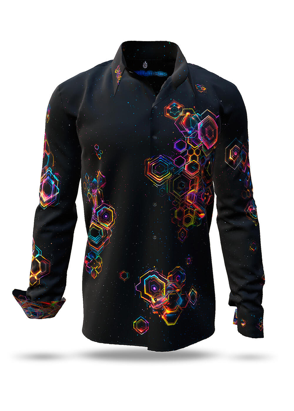 außergewöhnliches Herrenhemd QUANTUM HEX von GERMENS artfashion 