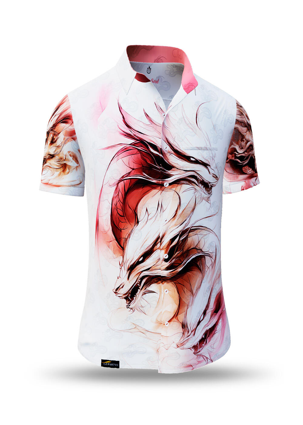 extravagantes Sommerhemd Herren DRAGON SOUL von GERMENS artfashion 