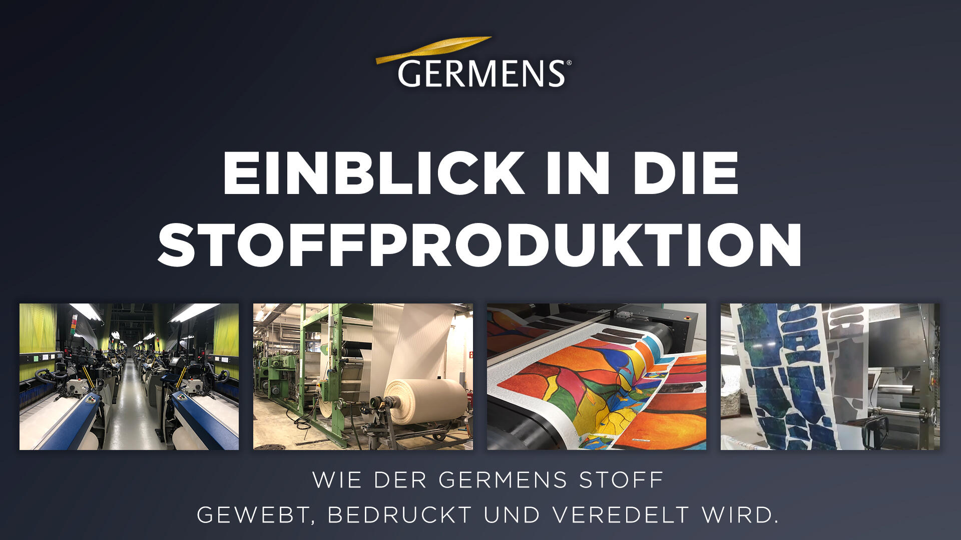 Informative video onGERMENS textile printing and textile finishing in a specialist company in Saxony