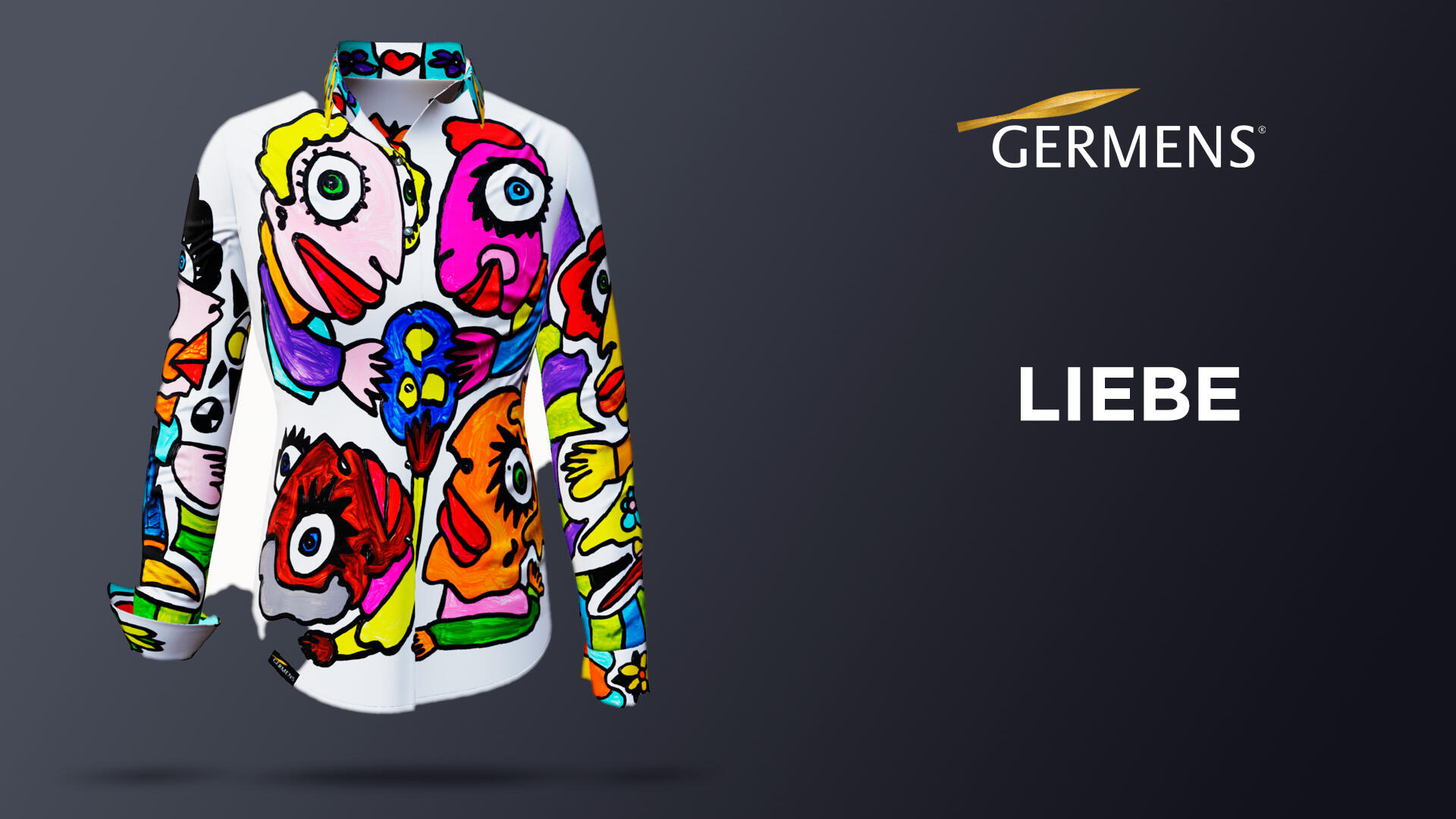 colorful shirt blouse ladies LIEBE by GERMENS artfashion