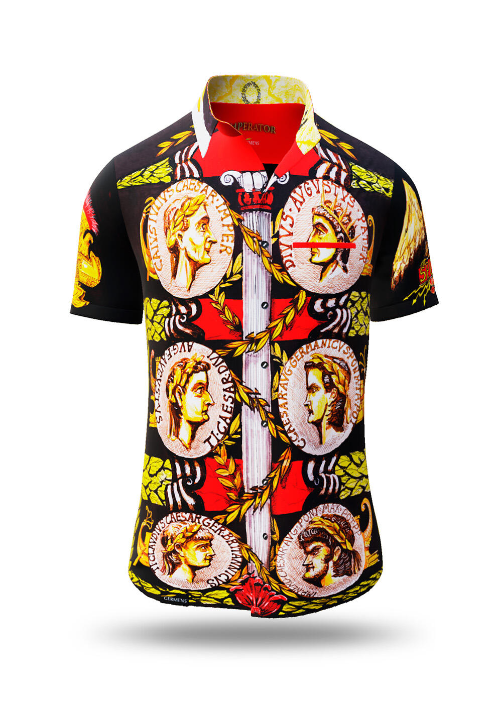 colorful summer shirt men's short sleeve IMPERATOR by GERMENS artfashion