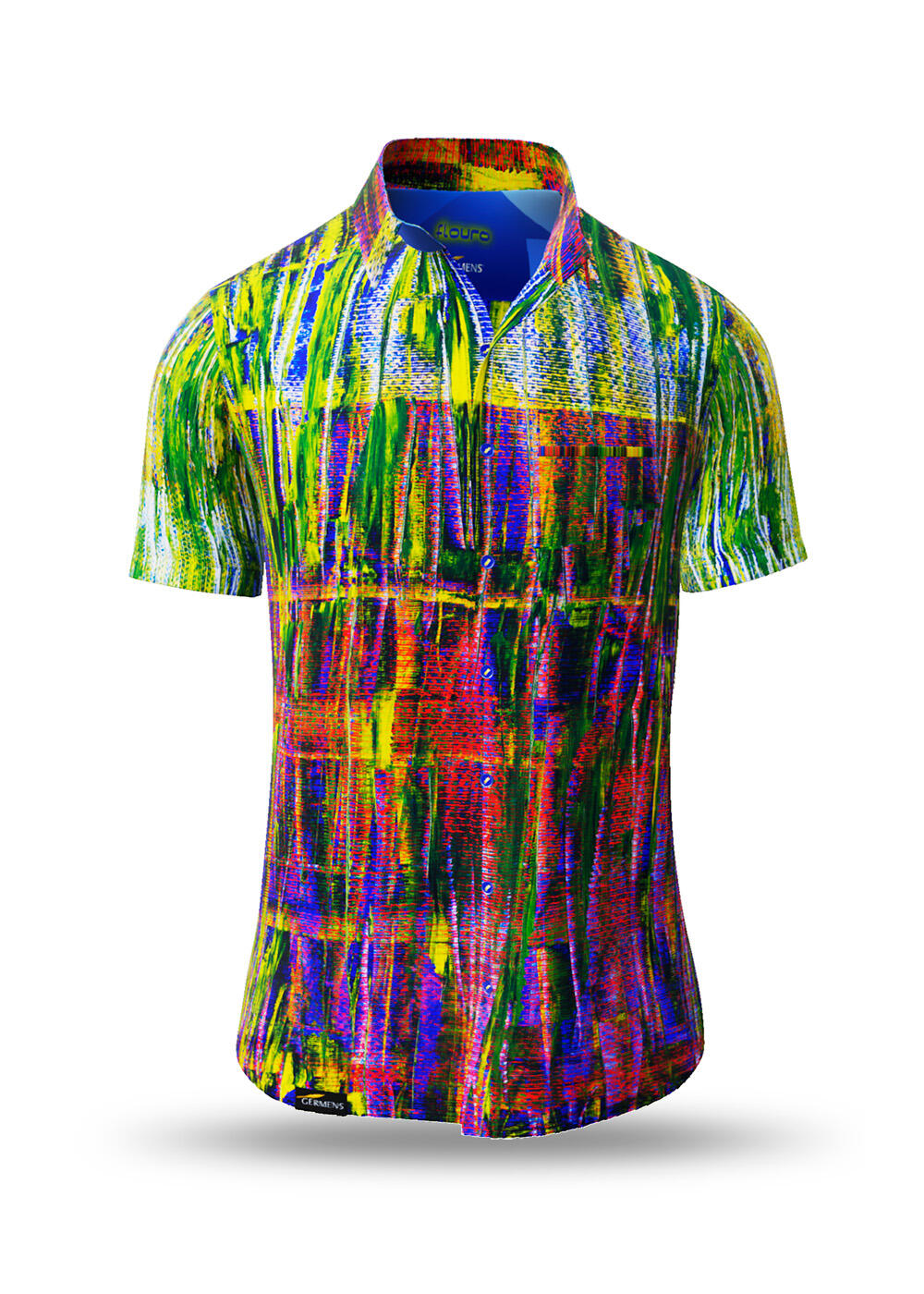 colorful short-sleeved shirt FLUORO by GERMENS artfashion