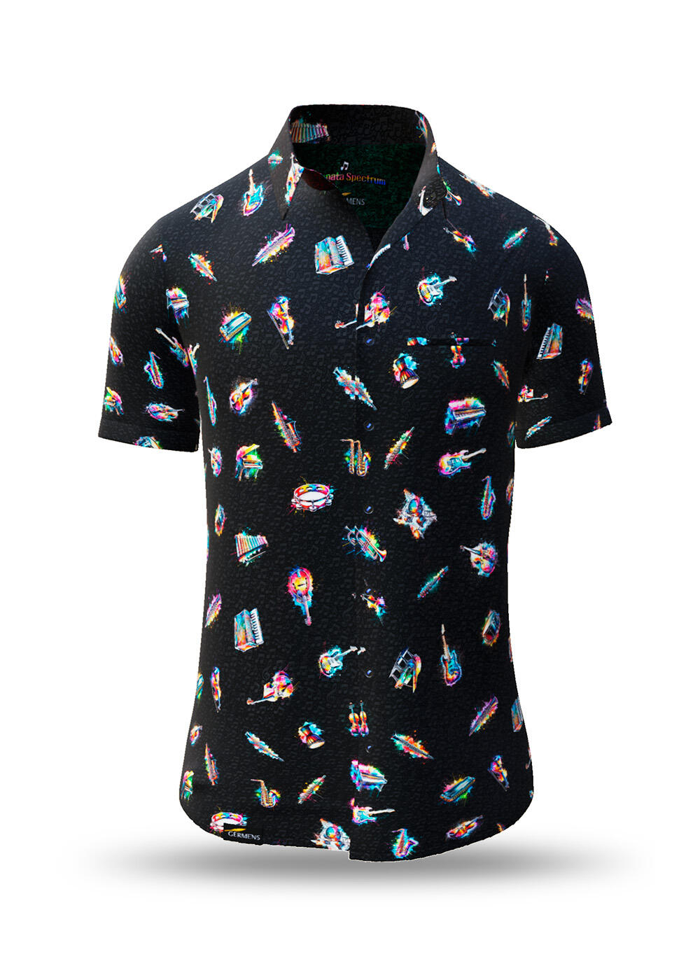 musician's short sleeve shirt SONATA SPECTRUM by GERMENS artfashion