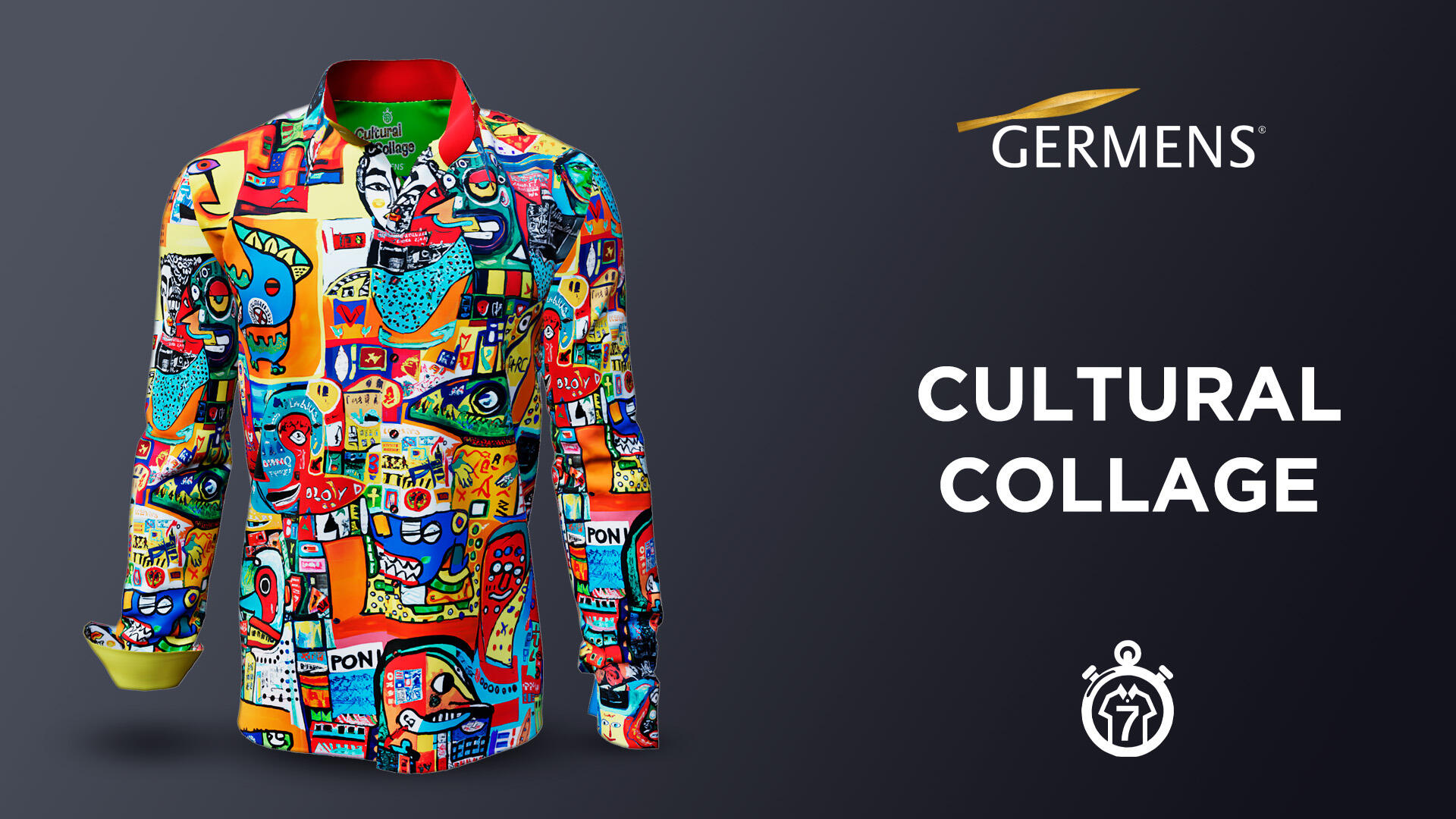 Men's shirt CULTURAL COLLAGE by GERMENS