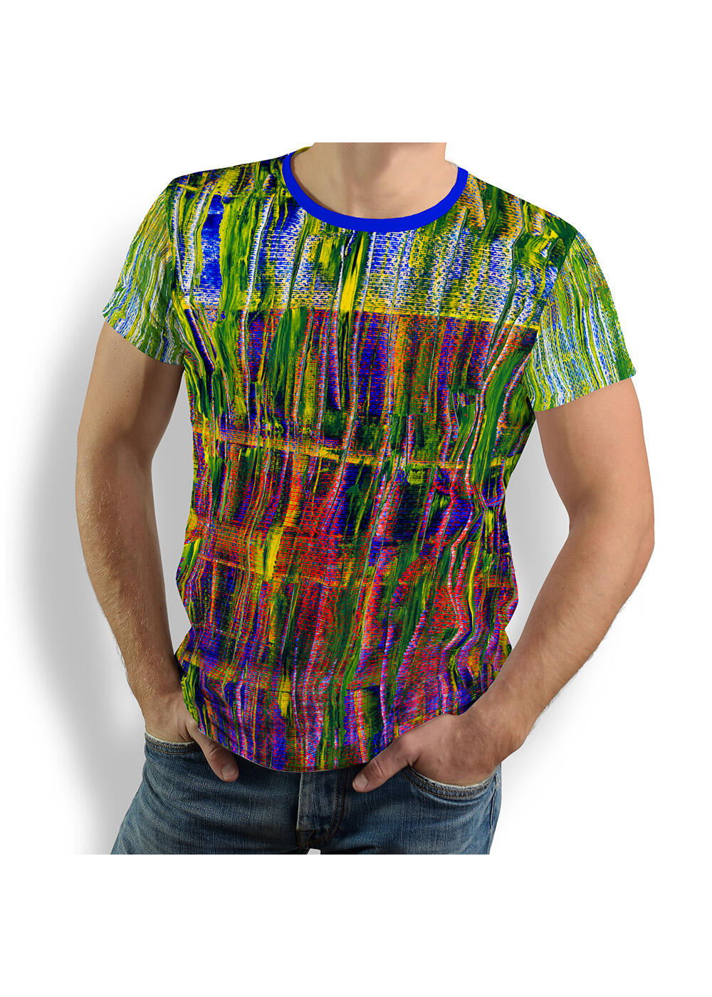 colorful men's T-shirt FLUORO by GERMENS artfashion