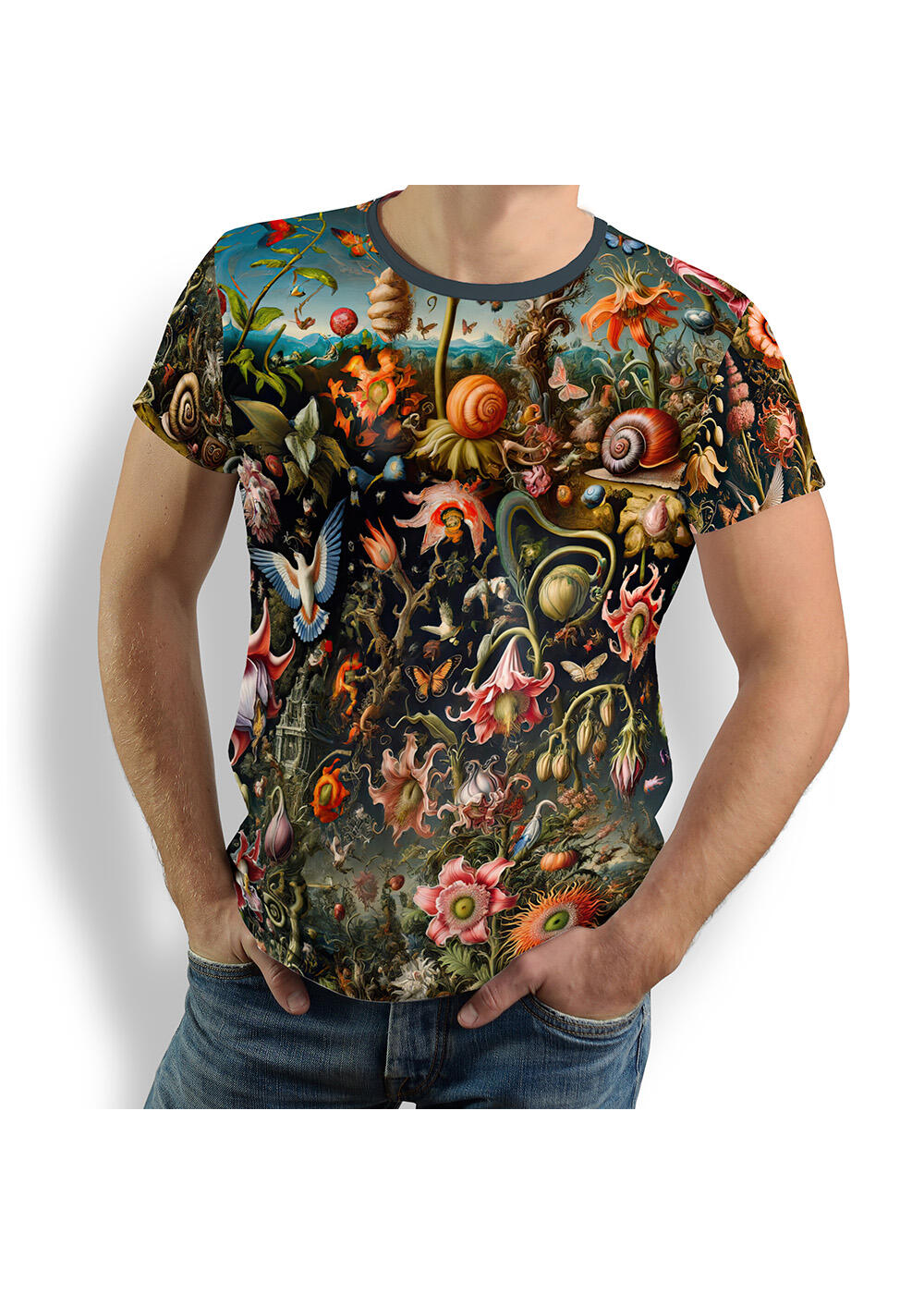 Men's T-shirt FLORA PHANTASTICA by GERMENS artfashion