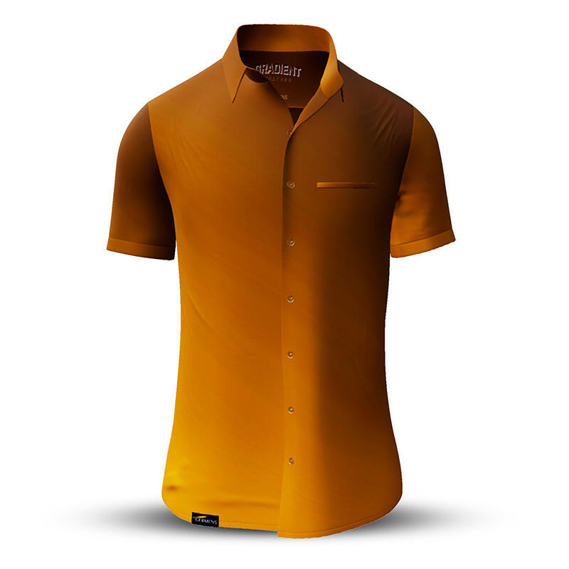 Button up shirt for summer GRADIENT MUSTARD - GERMENS