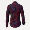 NETWORK DELPHI - schwarze Bluse mit rot blau schwarzer Struktur - GERMENS