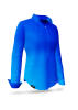 Blue GRADIENT AZURE blouse from GERMENS - 100 % cotton