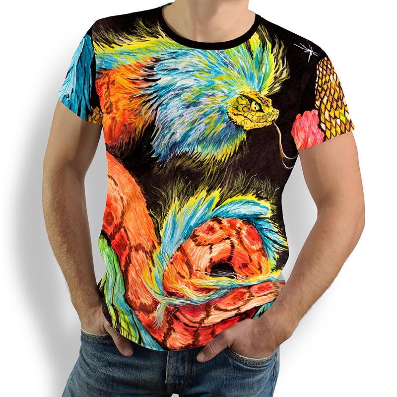 QUETZAL - Herren TShirt Rundhals - 100 % Baumwolle - GERMENS