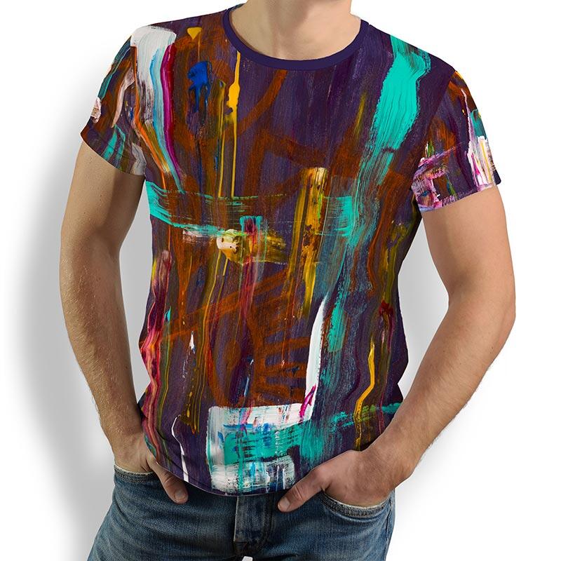 Entdecke buntes T-Shirt Herren NIGHTLOVE – 100 % BW