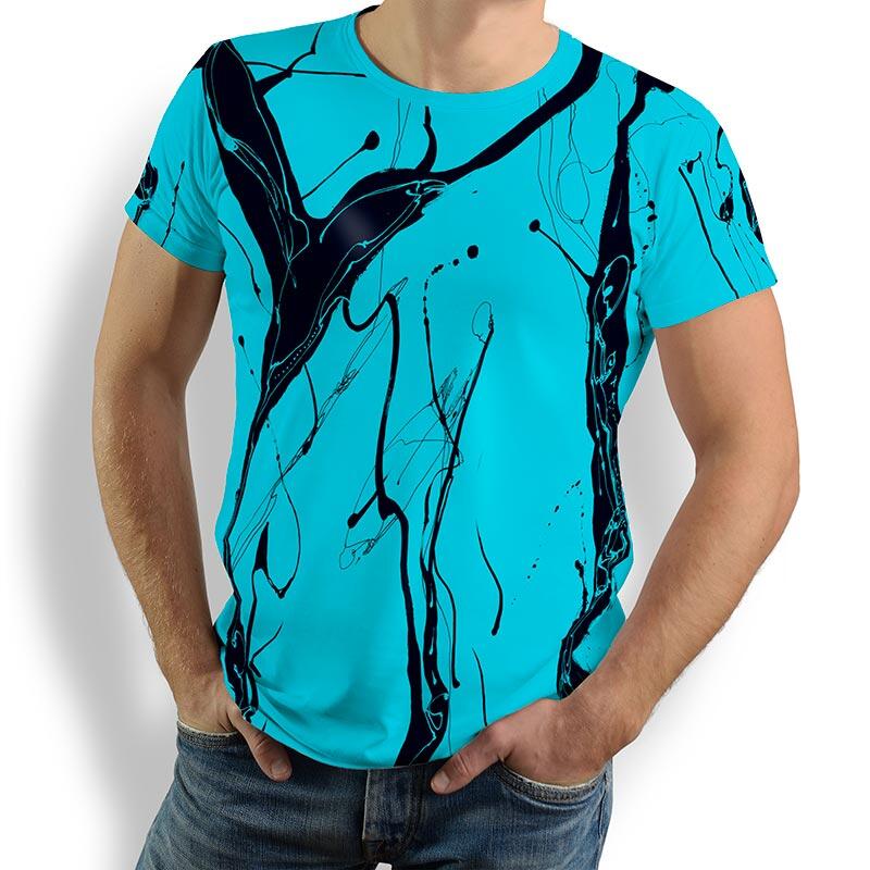 T Shirt Herren LEBENSADER AQUAMARIN von GERMENS