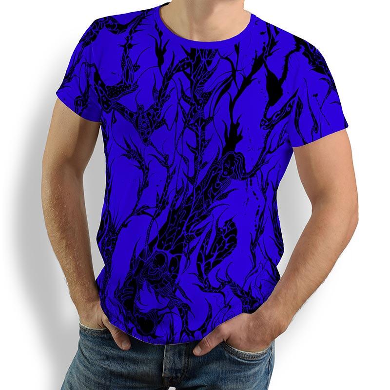 T Shirt Herren DORNENPRINZ INDIGO von GERMENS