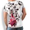 T Shirt Herren EIN FLAMINGO IN EINER WOLKE AUS TAUBEN von GERMENS