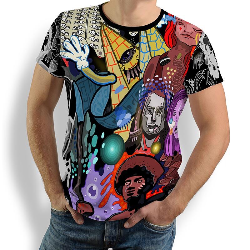 CONTRA BANNED - Cool colorful t-shirt - 100 % cotton - GERMENS artfashion - 8 sizes S-5XL