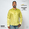 Discover Button Up Shirt GRADIENT LIME - 100 % cotton
