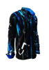 NIGHT NOMAD - Black blue white shirt - GERMENS artfashion - Unique long sleeve shirt designed by artists - Made in Germany