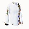 SUMMER RAIN - White colorful blouse - GERMENS