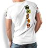 SUMMER RAIN - White colorful Tshirt - GERMENS artfashion - 100 % cotton - extravagant - Made in Germany