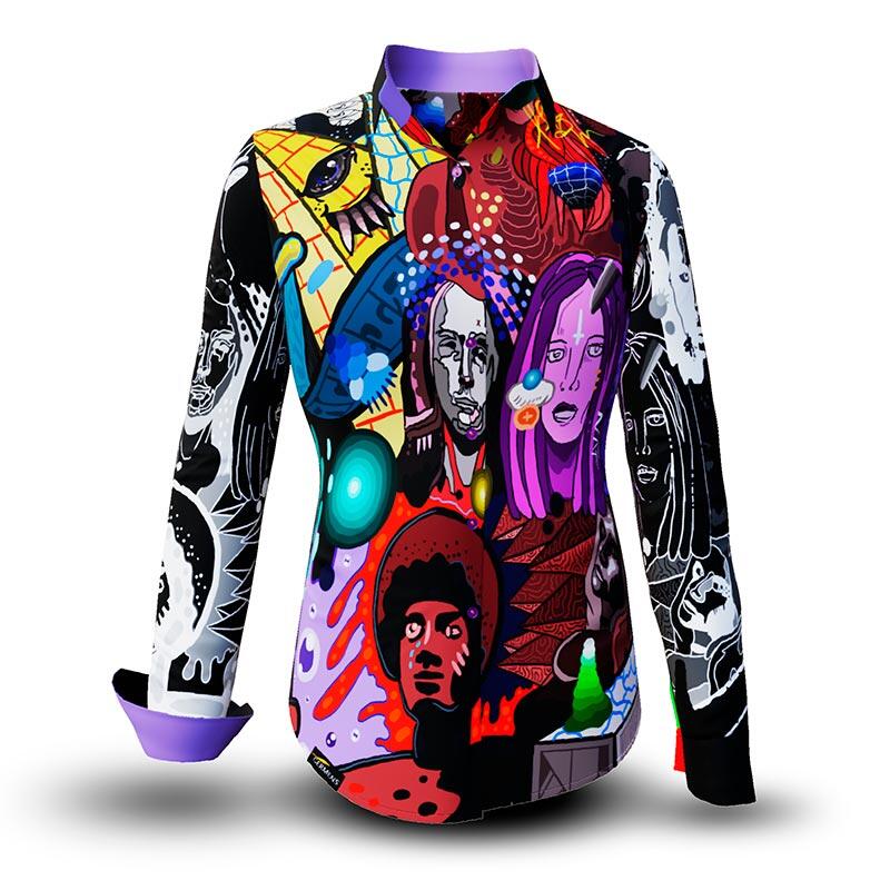 CONTRA BANNED - Cool colorful blouse - GERMENS artfashion - 100 % cotton - very good fit - artist design - 99 pieces limited - 6 sizes from XS - XXL - Made in Germany