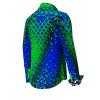 HEXAGON MALACHIT - Green Blue Patterned Blouse - GERMENS