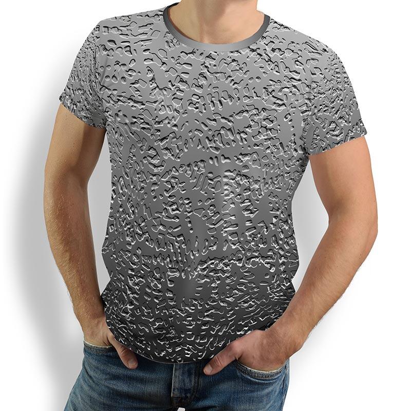 METAL - Metal-coloured T-Shirt - 100 % cotton - GERMENS artfashion - 8 sizes S-5XL