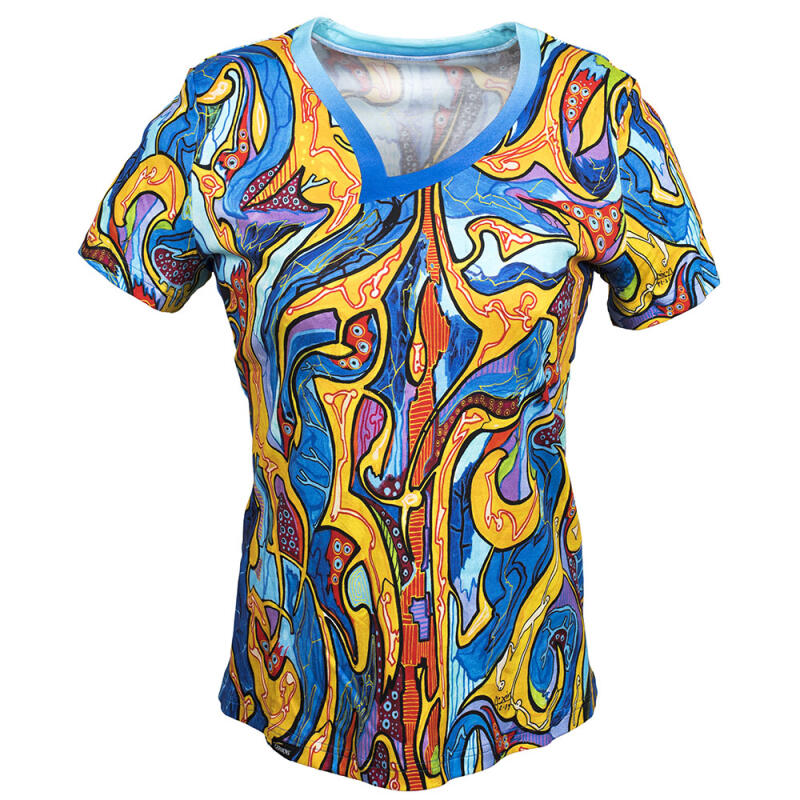 ORNAMI - Colorful ladies short sleeve tshirt