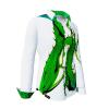STACHELHAUT CACTUS - Weiß grüne Bluse - GERMENS artfashion - 100 % Baumwolle - sehr gute Passform - Künstlerdesign - 99 Stück limitiert - 6 Größen von XS - XXL - Made in Germany