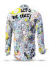 Discover Button Up Shirt LETS BE CRAZY TODAY - 100 % co