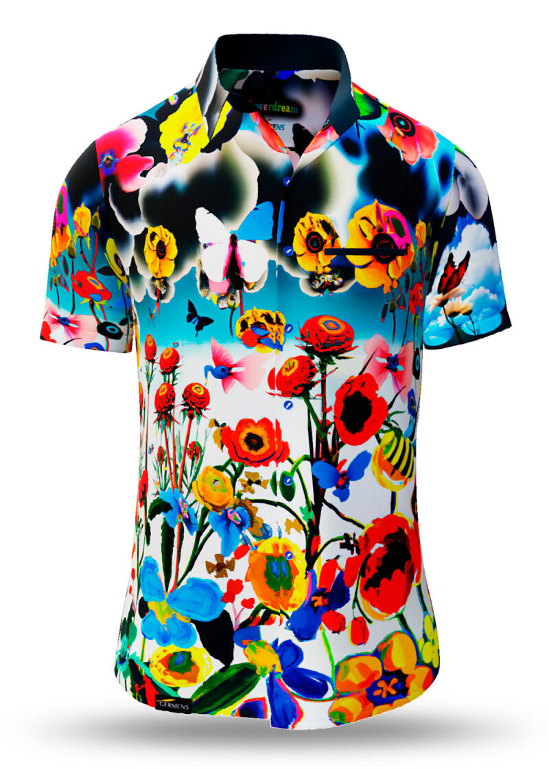 Button up shirt for summer FLOWERDREAMS - GERMENS