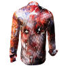 THE MAGICAL FIVE - Red blue Long Sleeve Shirt- GERMENS artfashion - Unique long sleeve shirt designed by artists - Made in Germany