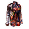 THE MAGICAL FIVE - Red blue Long Sleeve Shirt- GERMENS