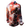 THE MAGICAL FIVE - Red blue Long Sleeve Shirt- GERMENS