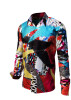 PATCHWORK - creative long sleeve shirt in patchwork design - GERMENS