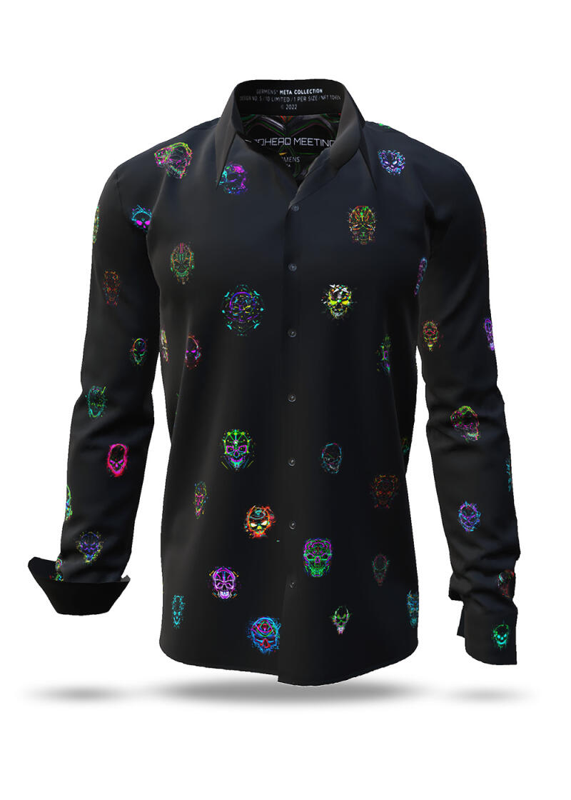 Discover Button Up Shirt DEADHEAD MEETING - 100 % cotton