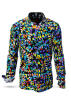 Entdecke bunte Hemden Herren SKULL PARTY - 100 % BW