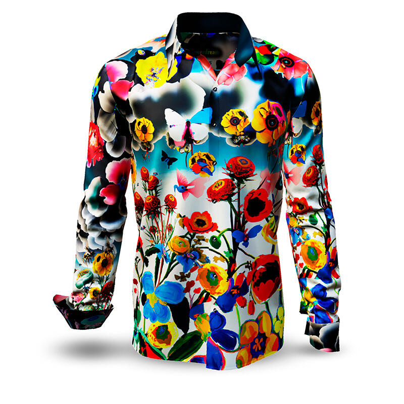 Discover Button Up Shirt FLOWERDREAMS - 100 % cotton