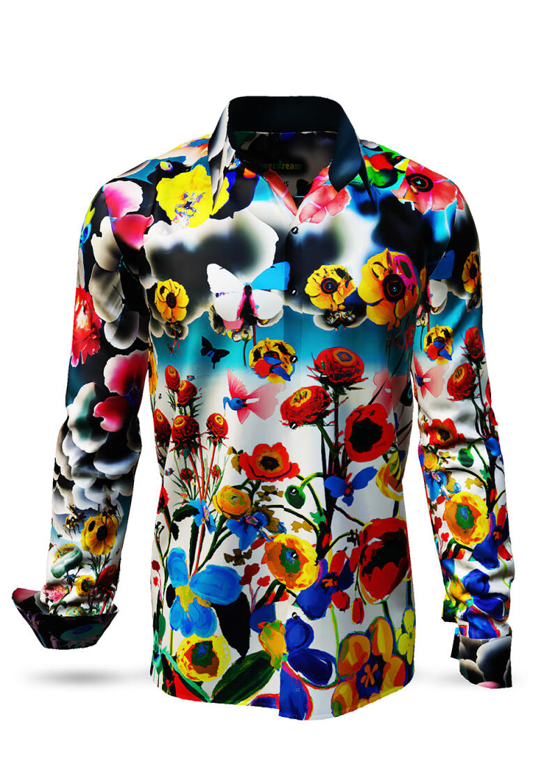 Discover Button Up Shirt FLOWERDREAMS - 100 % cotton